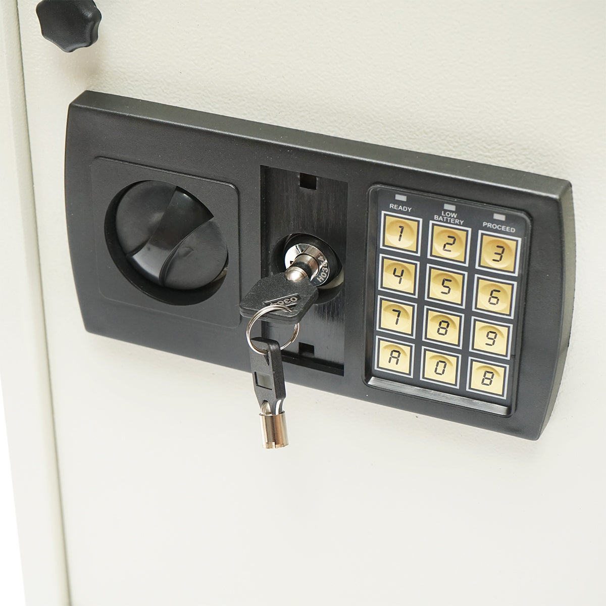 Secured metal cabinet for keys with electronic code 300x450x100mm