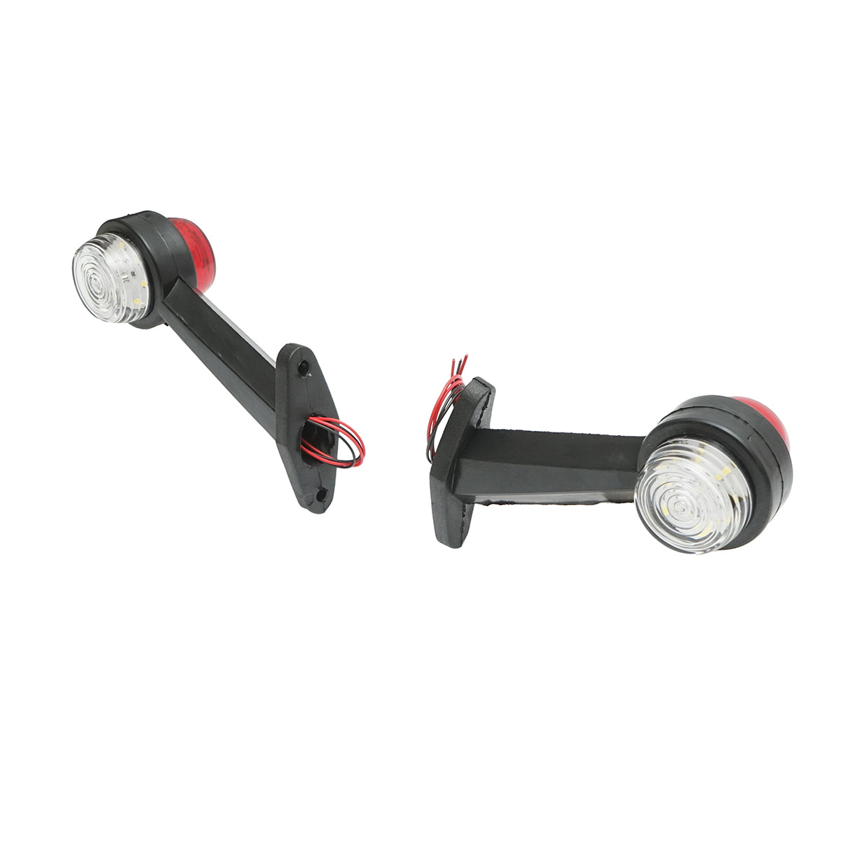 Side marker lamp with LED 12/24V, red-white Breckner Germany