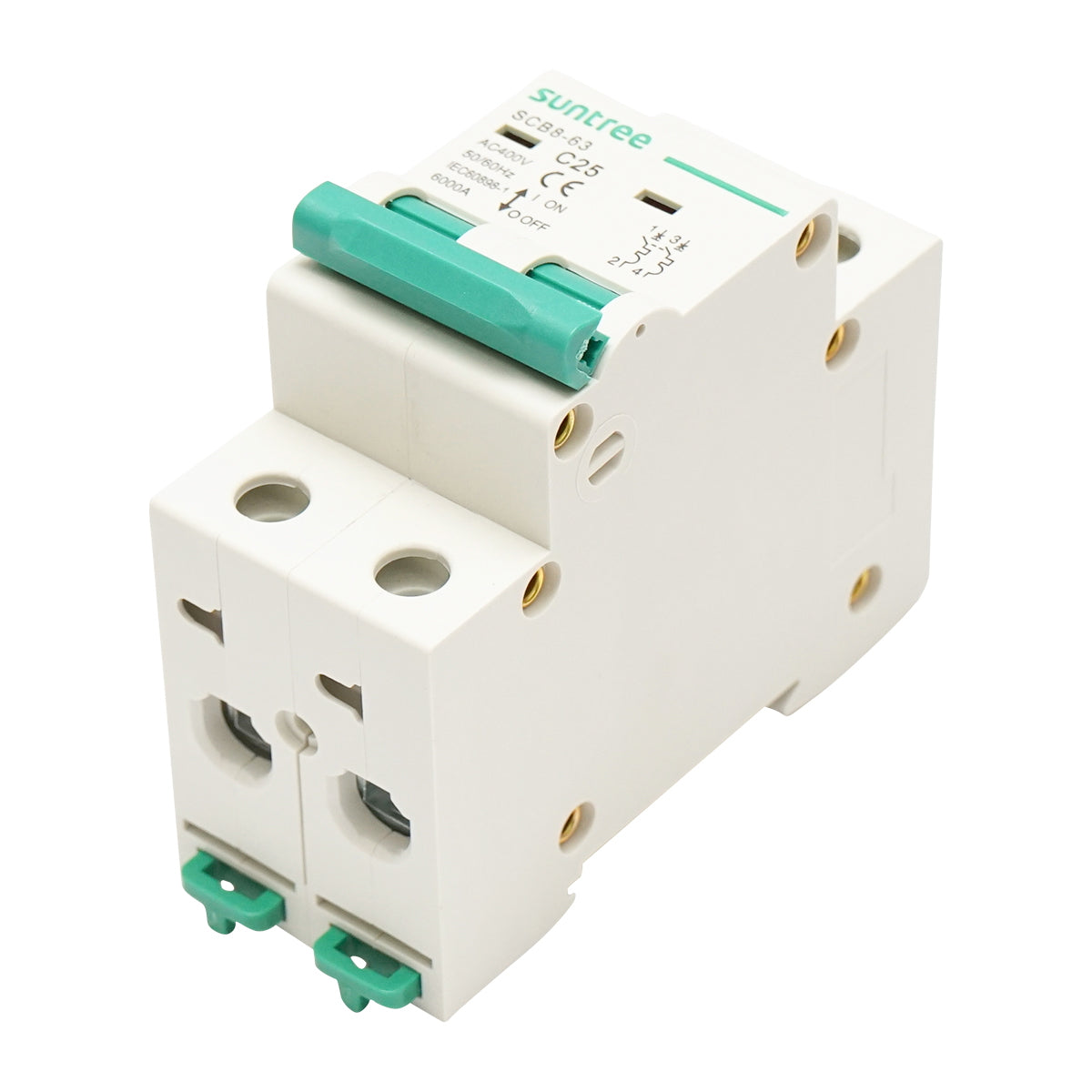 Automatic circuit breaker 2P, 25A 400VAC Suntree
