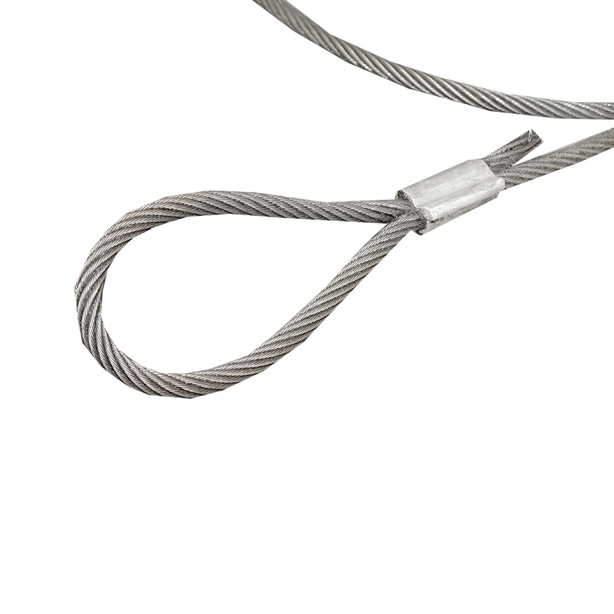 Steel winch cable/rope with a thickness of 12mm and a length of 3m, hook and ring for towing or lifting