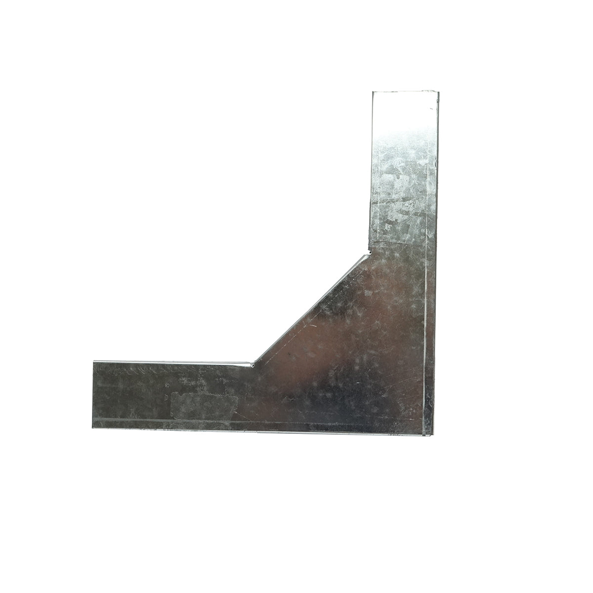 Horizontal bracket 90 degrees made of galvanized steel for gutter 25x50mm