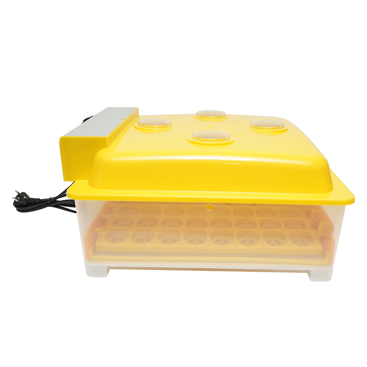 Automatic incubator 48 eggs 80W, 12V-220V, automatic rotation, temperature control, humidity, electronic display