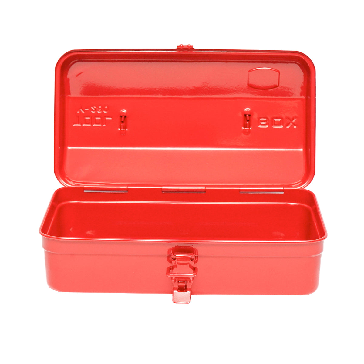 Red metal tool box 305x160x116mm Breckner Germany