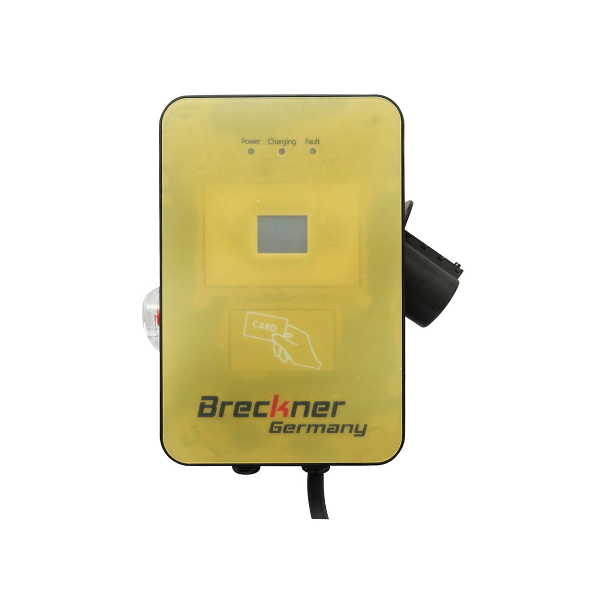 380V charging station, 5M, Type 2, wall-mounted AC 22KW with charging connector