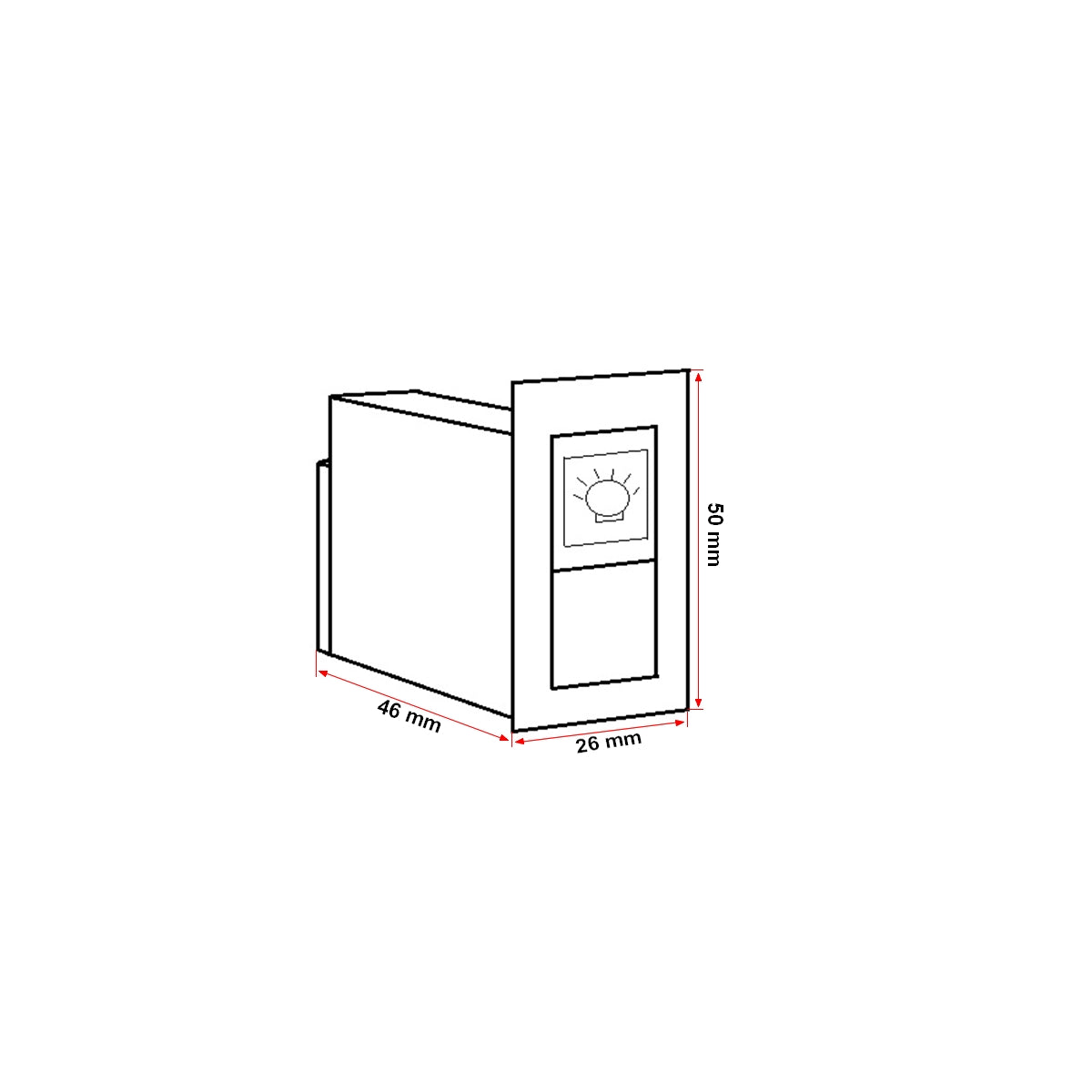 Short/long light switch for Massey Ferguson 1696498M1
