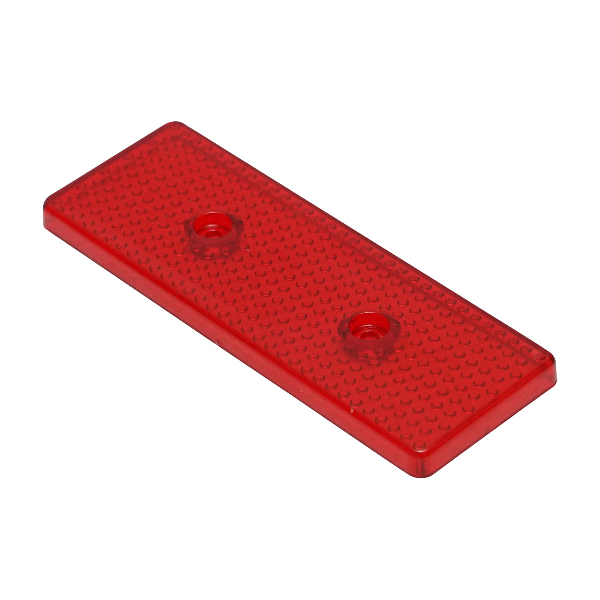 Red reflective catadioptric 43x119mm