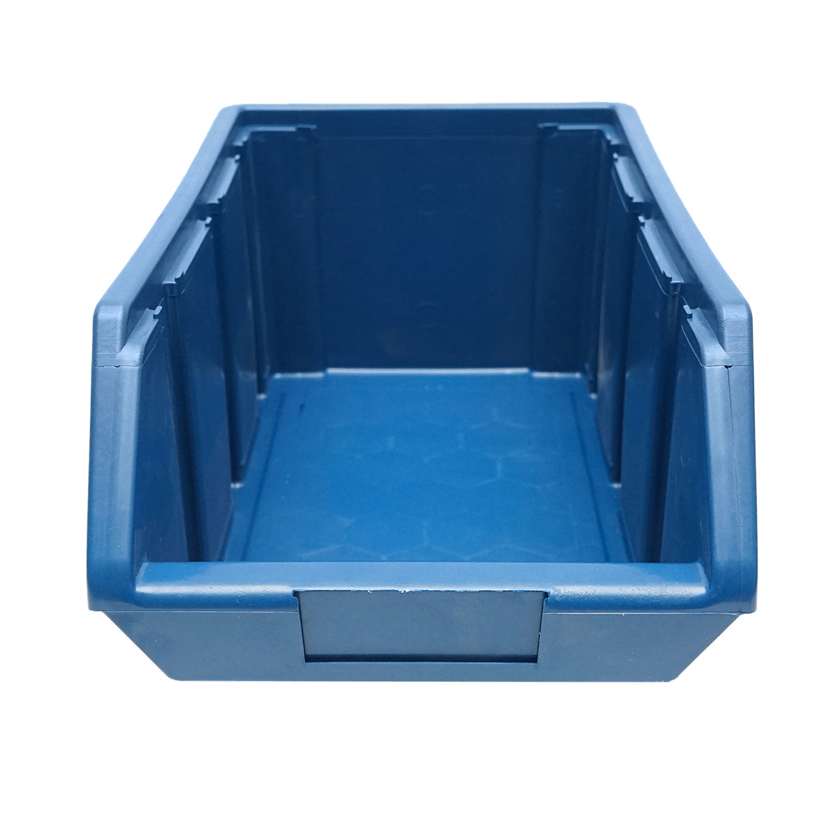 Blue plastic storage box 175x317x148mm