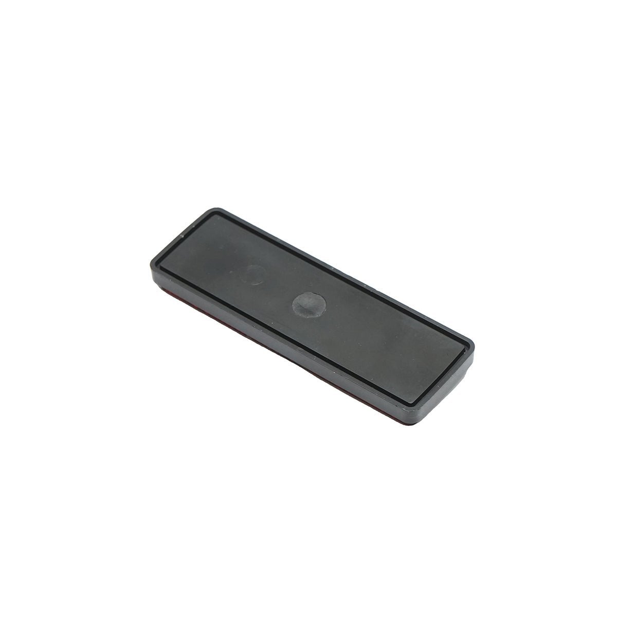 Rectangular reflective 90x32mm red back