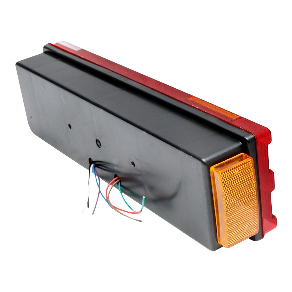 Right rear lamp with 7 functions and striped diffuser 480x113x90mm for DAF, MB ATEGO OEM code 1522386, 4.62376, A0035445303, A0035445703