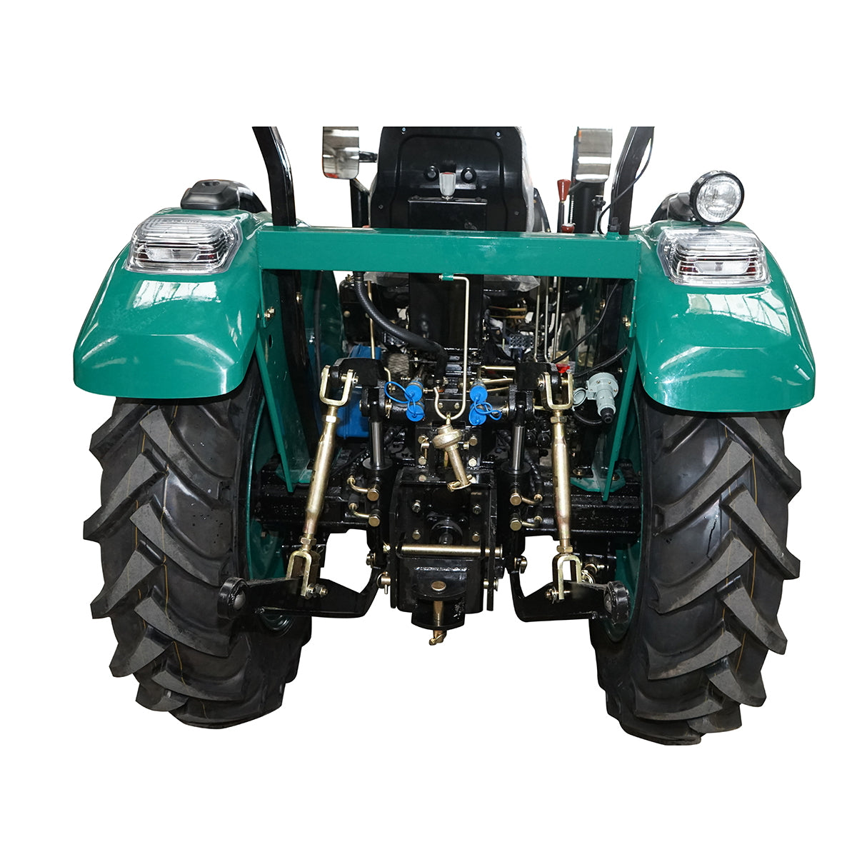 80HP 4x4 tractor, green with semi-cabin series 804
