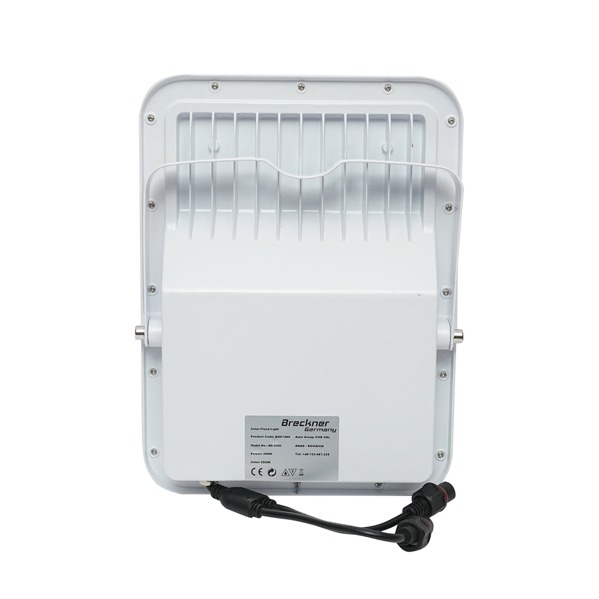 LED lamp with solar panels 50W projector 150W remote control, battery 3.2V/40Ah Breckner Germany