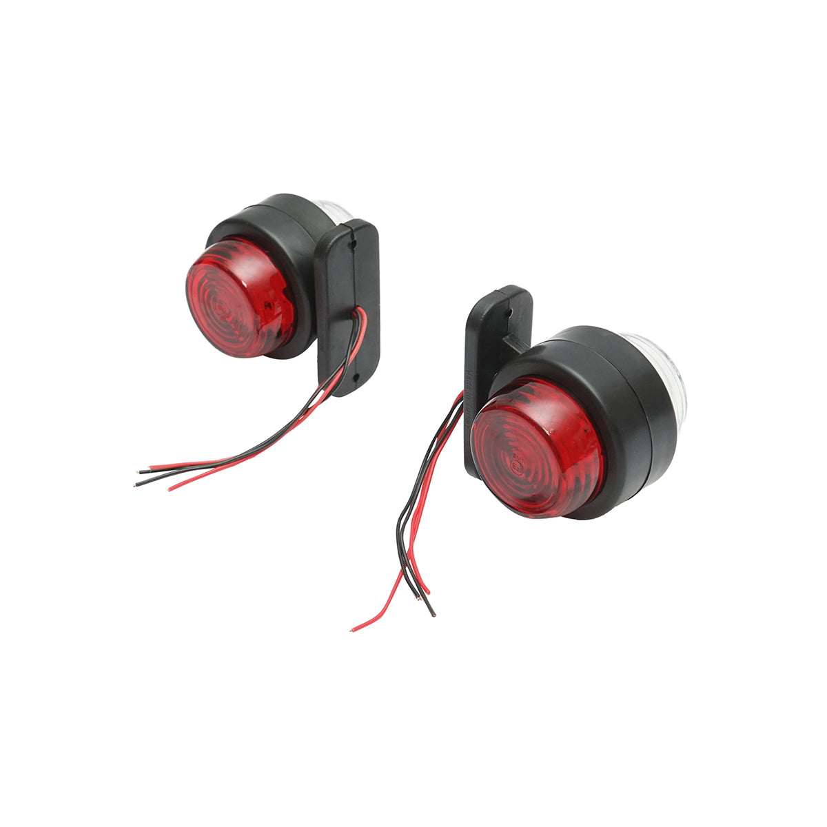 Side marker lights with LED 12/24V, red-white Breckner Germany