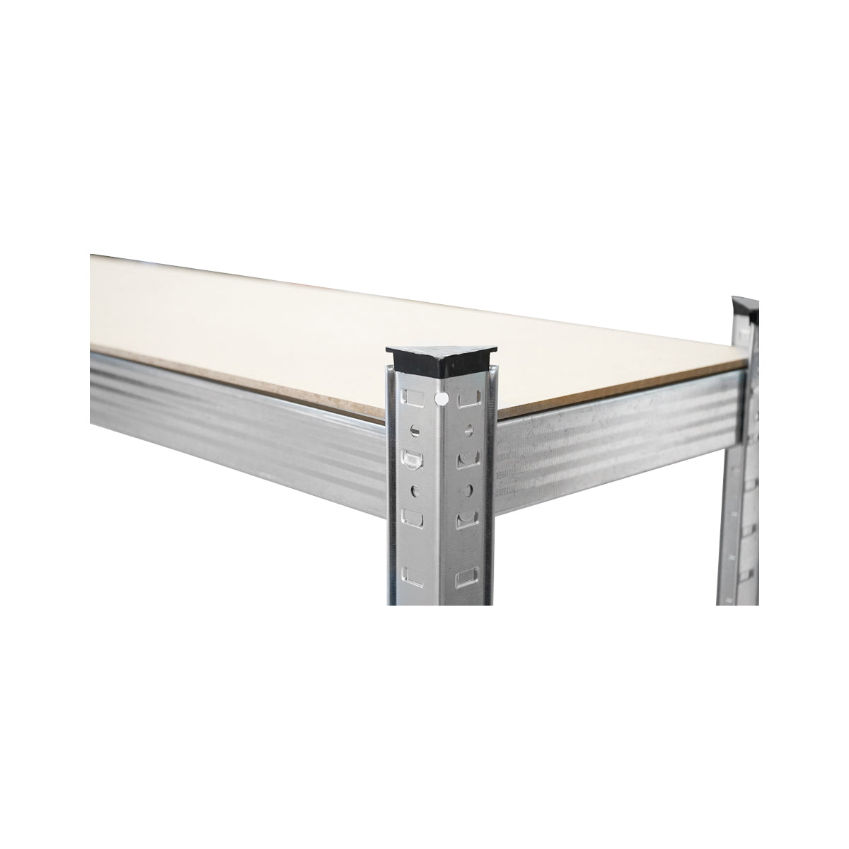 Metal shelf with 5 MDF shelves, 180x100x40cm, 175Kg/shelf, no screw assembly, galvanized