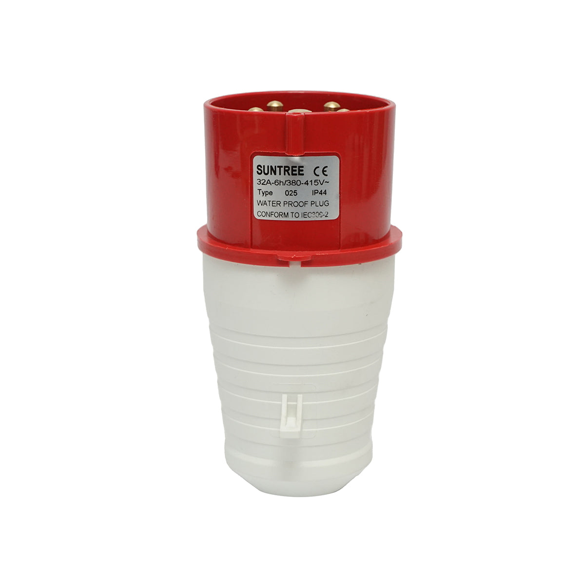 Plug, industrial three-phase socket 32A, 415V, IP44, 6H Suntree