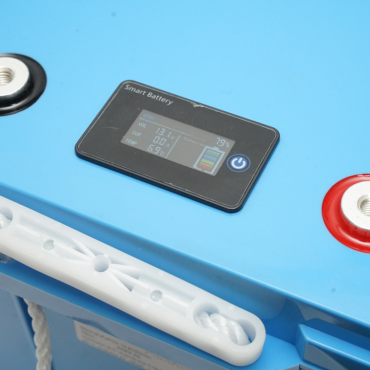 Li-ion LifePo4 Battery 12.8V, 200Ah with BMS, Bluetooth, LCD display and temperature protection, IP65 Breckner Germany