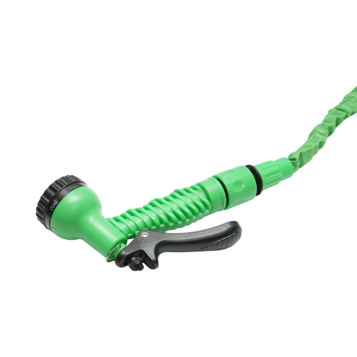 Expandable latex garden hose 10-30m with adjustable pistol, 3/4 adapter, quick connector 1/2