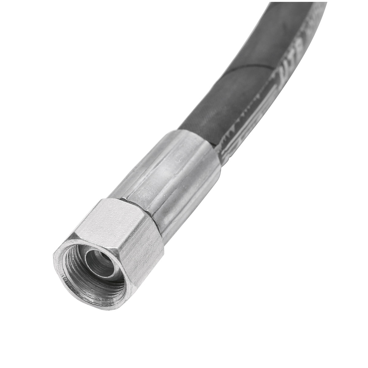 Pressure hose 2SN DN10 certified with hydraulically fixed ends L = 3000 mm (Reduction M20X20)