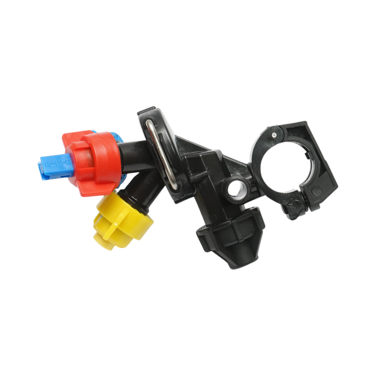 Complete herbicide sprayer with 3 nozzles for pipe/hose with a diameter of 20