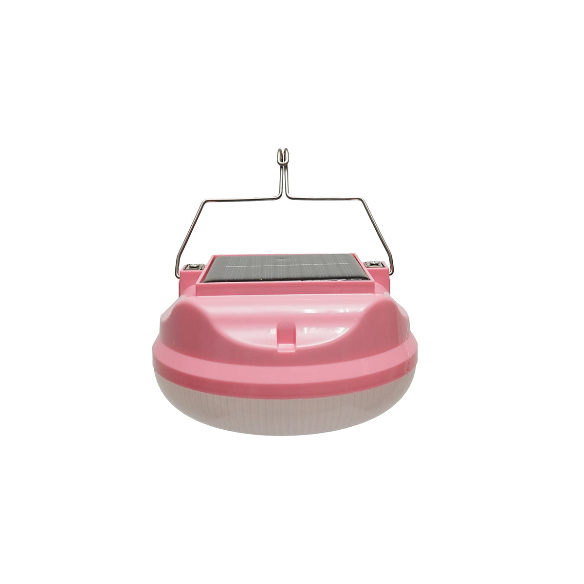 300W LED lamp with solar panel and 3600mA battery, pink