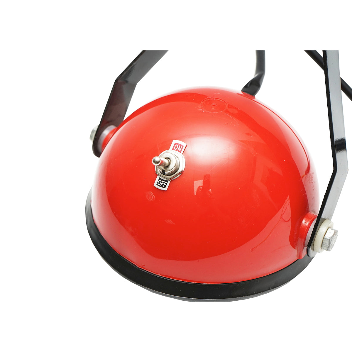 Projector lamp with support, bulb, switch, and light intensifying magnifier