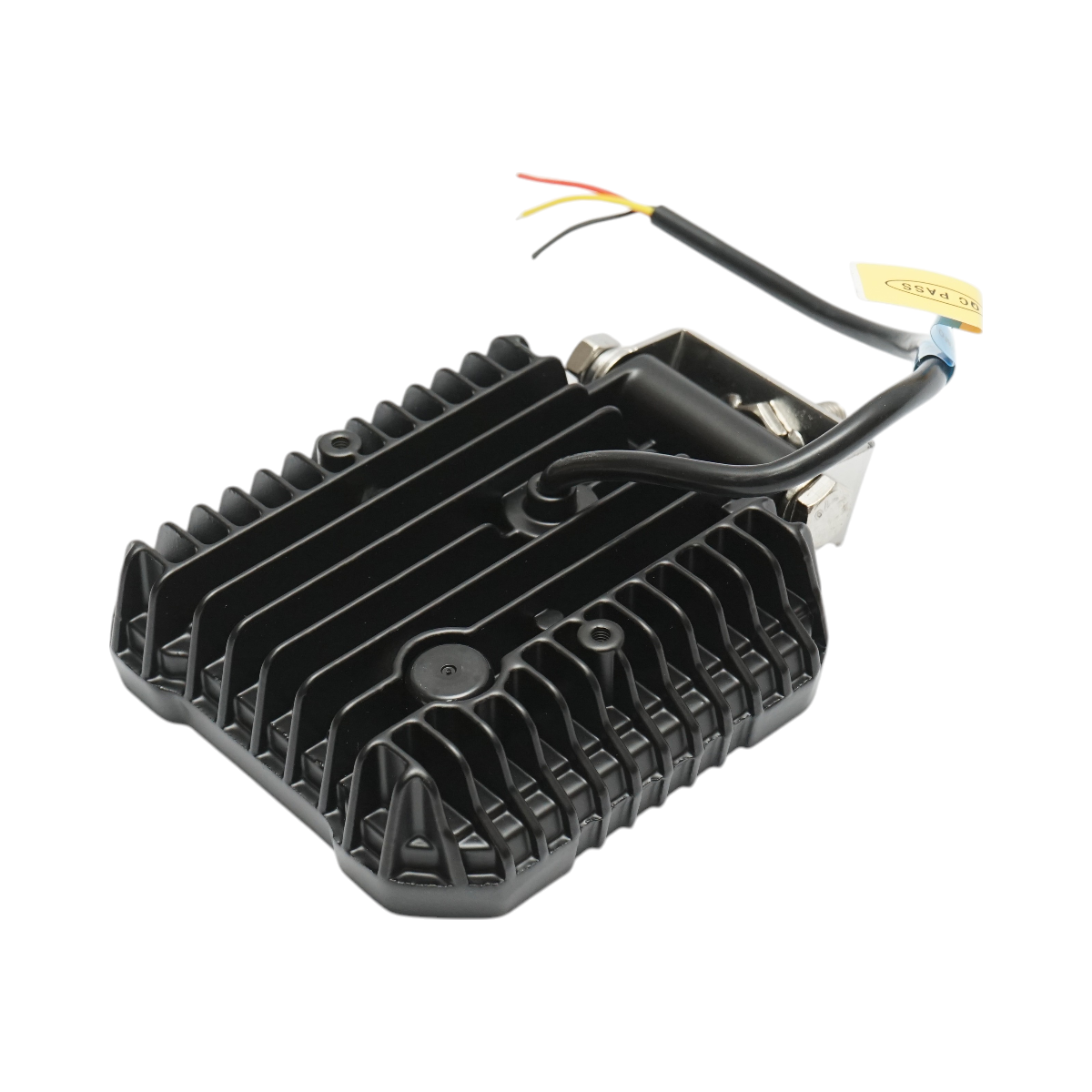 Square LED projector with DRL 9-80V, 48W, white-yellow, aluminum housing IP67 Breckner Germany