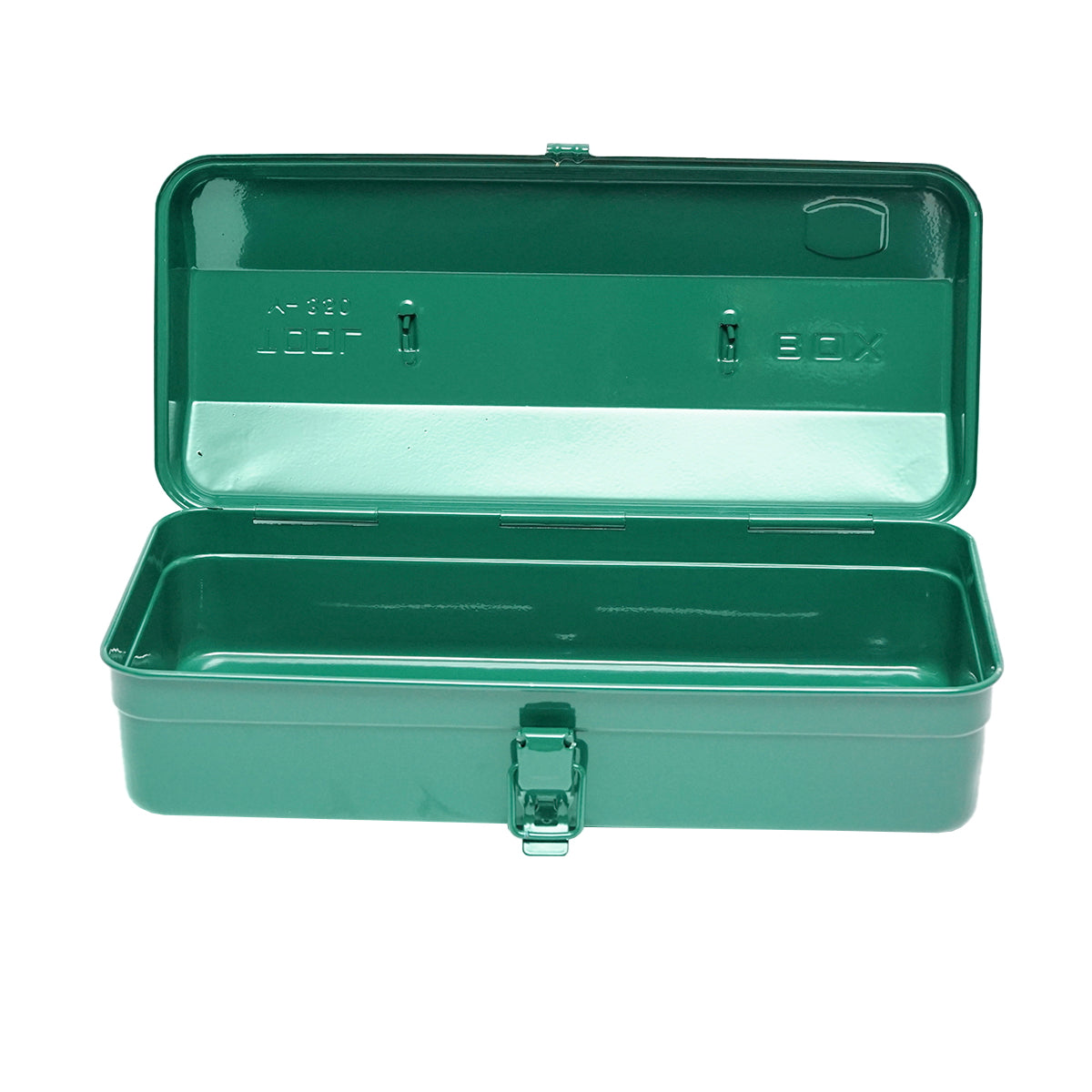 Green metal tool box 370x160x120mm Breckner Germany