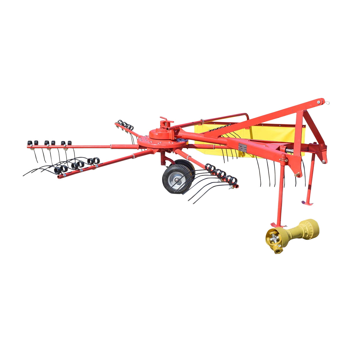 Spider type rotary rake with a working width of 2.80m, required power 20-80HP with 6 arms, 280Kg Konig Traktoren