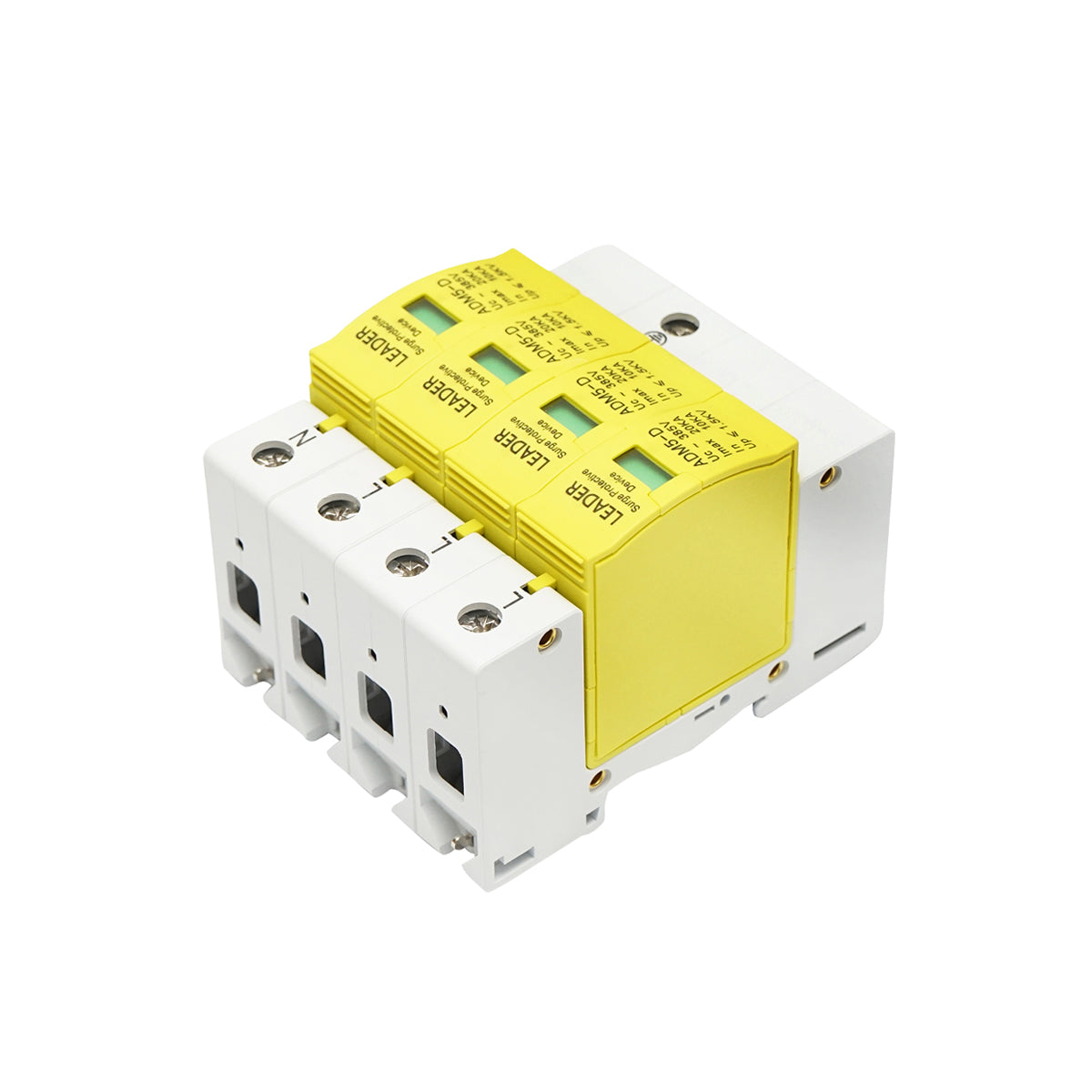 Surge arrester with signaling for photovoltaic systems LA-SPD-4P-20kA-385V Leader