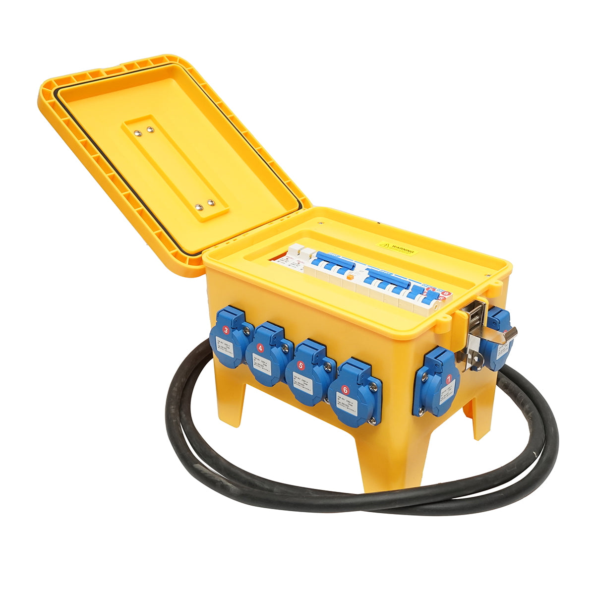 Group prize panel for portable site organization 2x415V/16A, 6x230V/16A, 300x230x287mm IP44/54 SUNTREE
