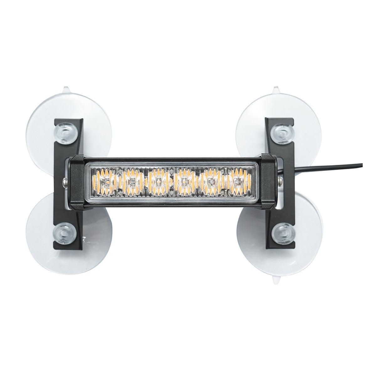 Set of 4 strobe lights with 6 LEDs, yellow light 12V Breckner Germany