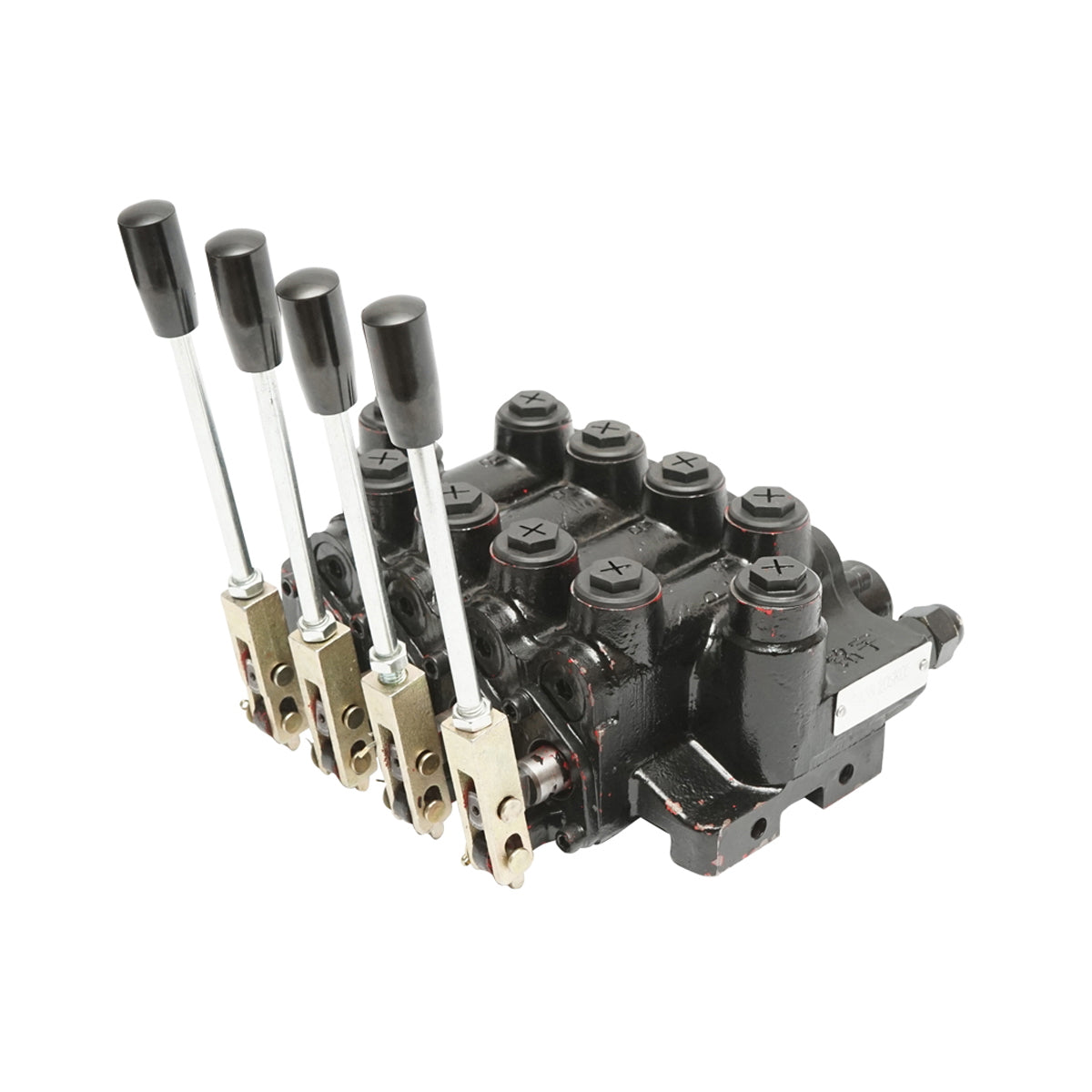 Hydraulic distributor with 4 ways with levers and accessories