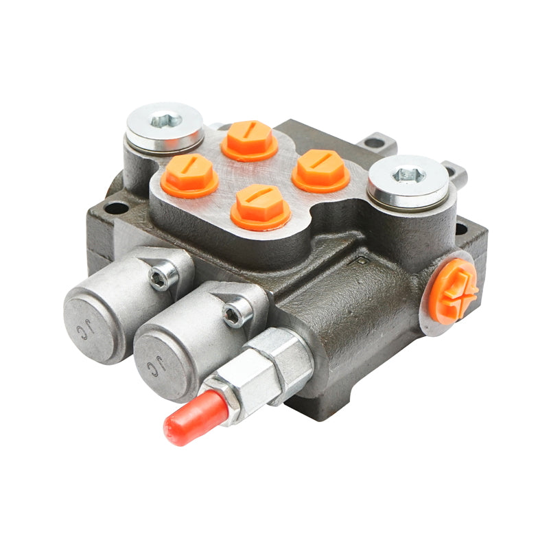 Hydraulic distributor with 2 levers, cable length 2.5m, pressure 250 bar, flow rate 40L/min Breckner Germany