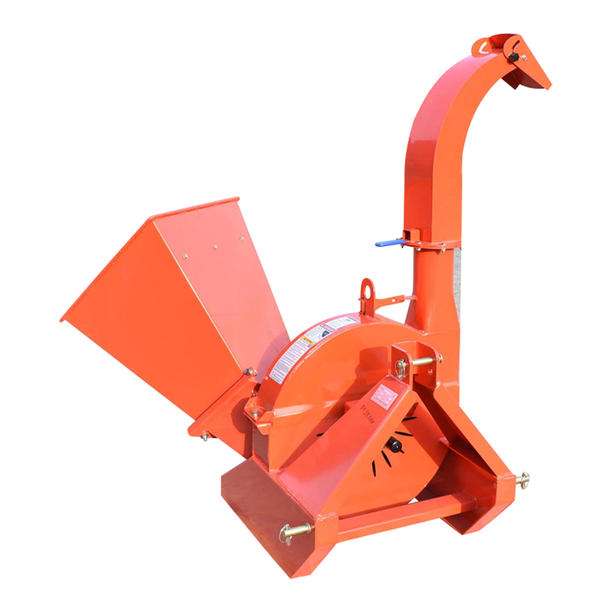 Branch shredder with PTO power take-off, required power 18-50 HP, maximum log diameter 100 mm, hopper 400x420x600 mm Breckner Germany