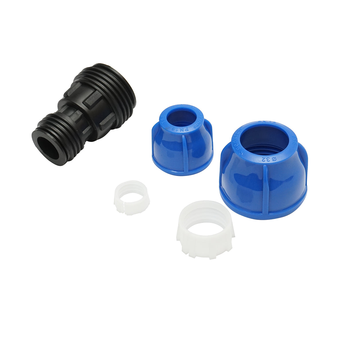 Reduction fitting with compression D32x20mm, PN16 for irrigation systems