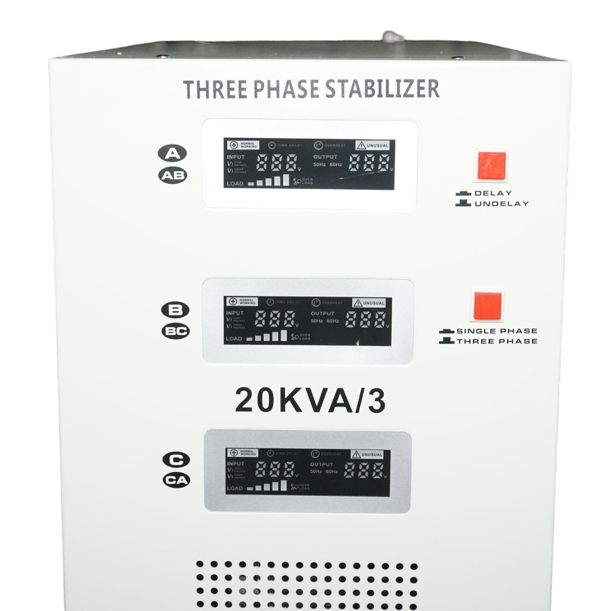 Automatic voltage stabilizer 20KVA, 16KW three-phase with servomotor Breckner Germany