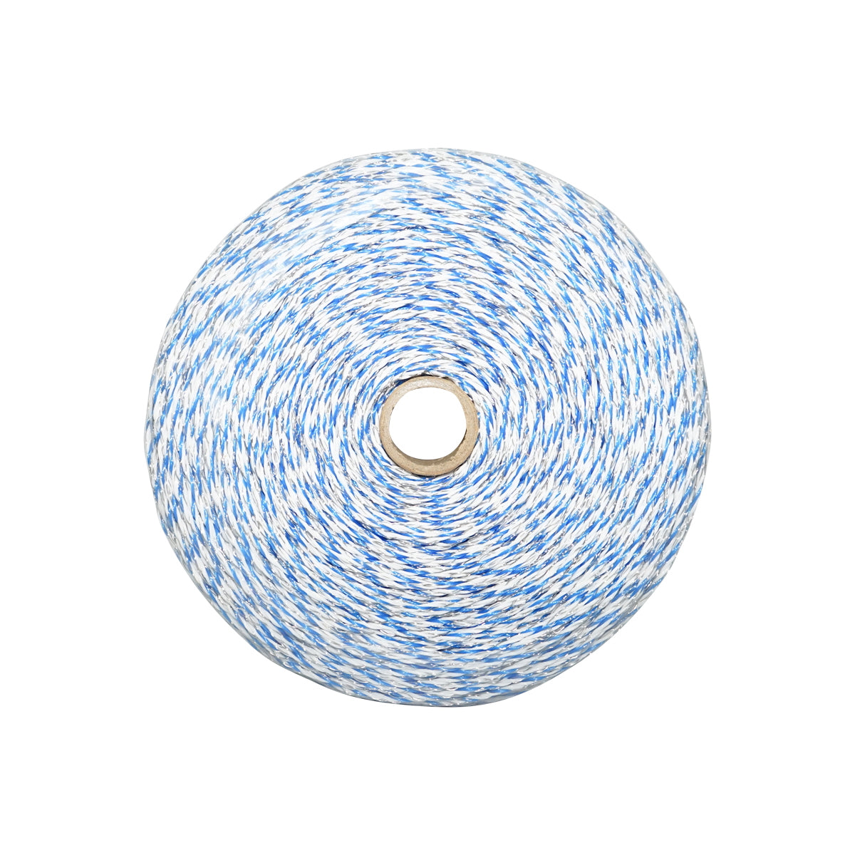 Roll of blue-white wire 2mm 6x0.2mm SS 3.8 Ohm/m, 1000m electric fence