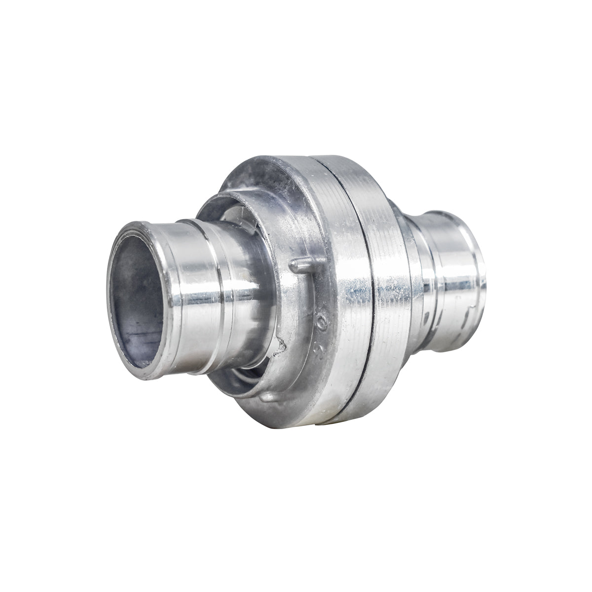 Aluminum coupling for high-pressure irrigation hose 2 inches hose 50.8mm Breckner Germany