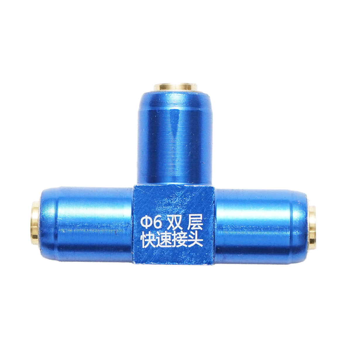 Quick connector T copper 6