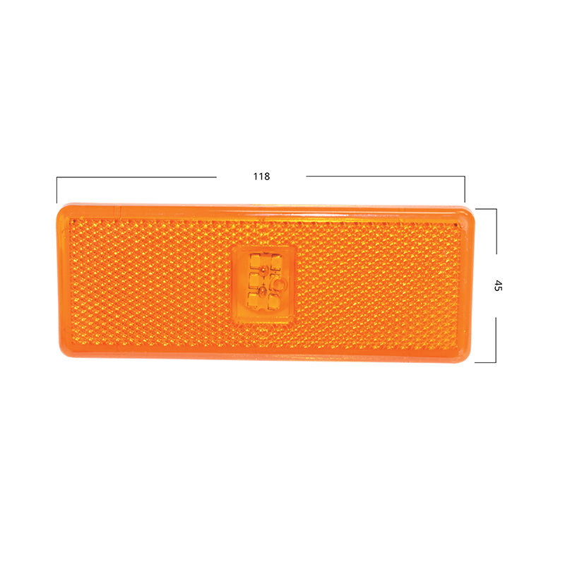 Yellow 12/24V LED side lamp 118x45 of Breckner Germany