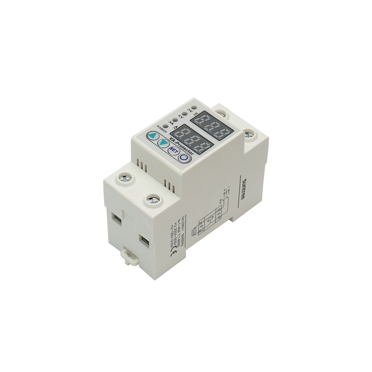 Digital relay 40A for monitoring and protection against undervoltage, overvoltage 220V, LDVP1-40A