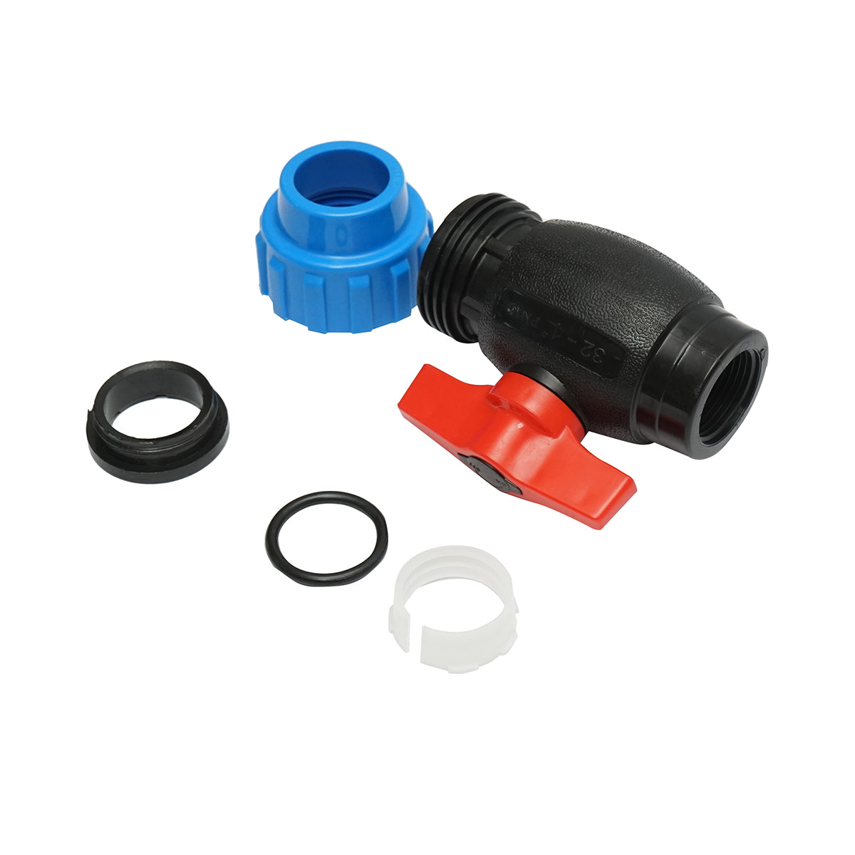 Ball valve fitting with internal thread D32x1, PN16, for irrigation systems