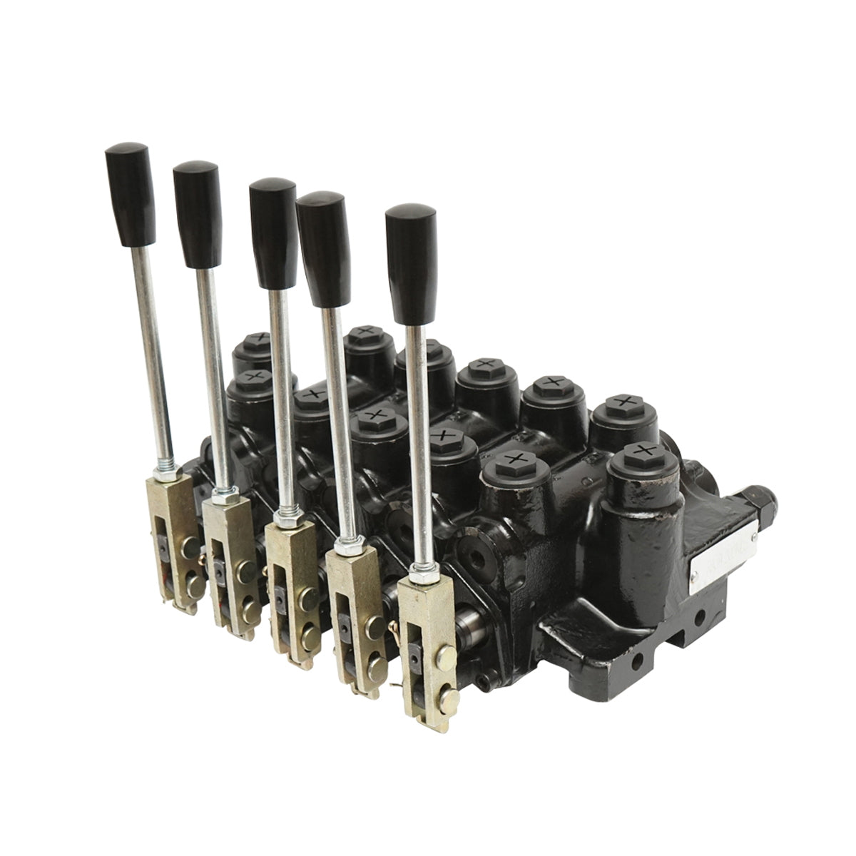 Hydraulic distributor with 5 ways with levers