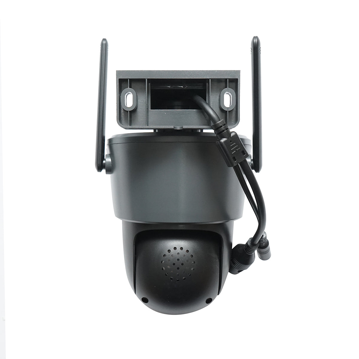 Surveillance camera with 3 lenses, 3 objectives 6 MP, WIFI 2.4GHz, 360-degree PTZ rotation with motion sensor, alarm, human detection, and IPC360 Home application.