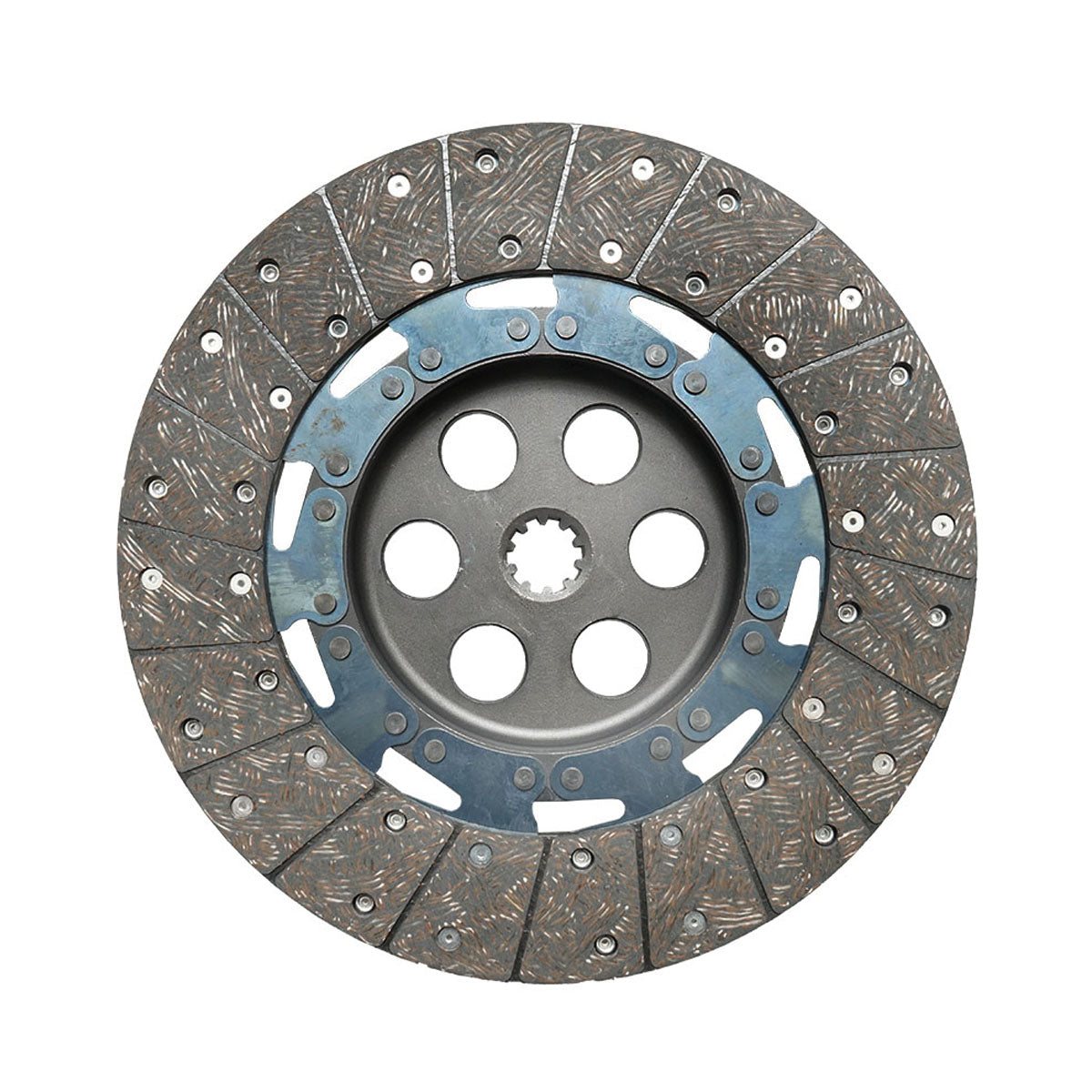 Clutch disc with an outer diameter of 300mm, inner diameter 1-23mm, inner diameter 2-29mm, 10 grooves for Massey Ferguson OEM 1680871M91 Breckner Germany