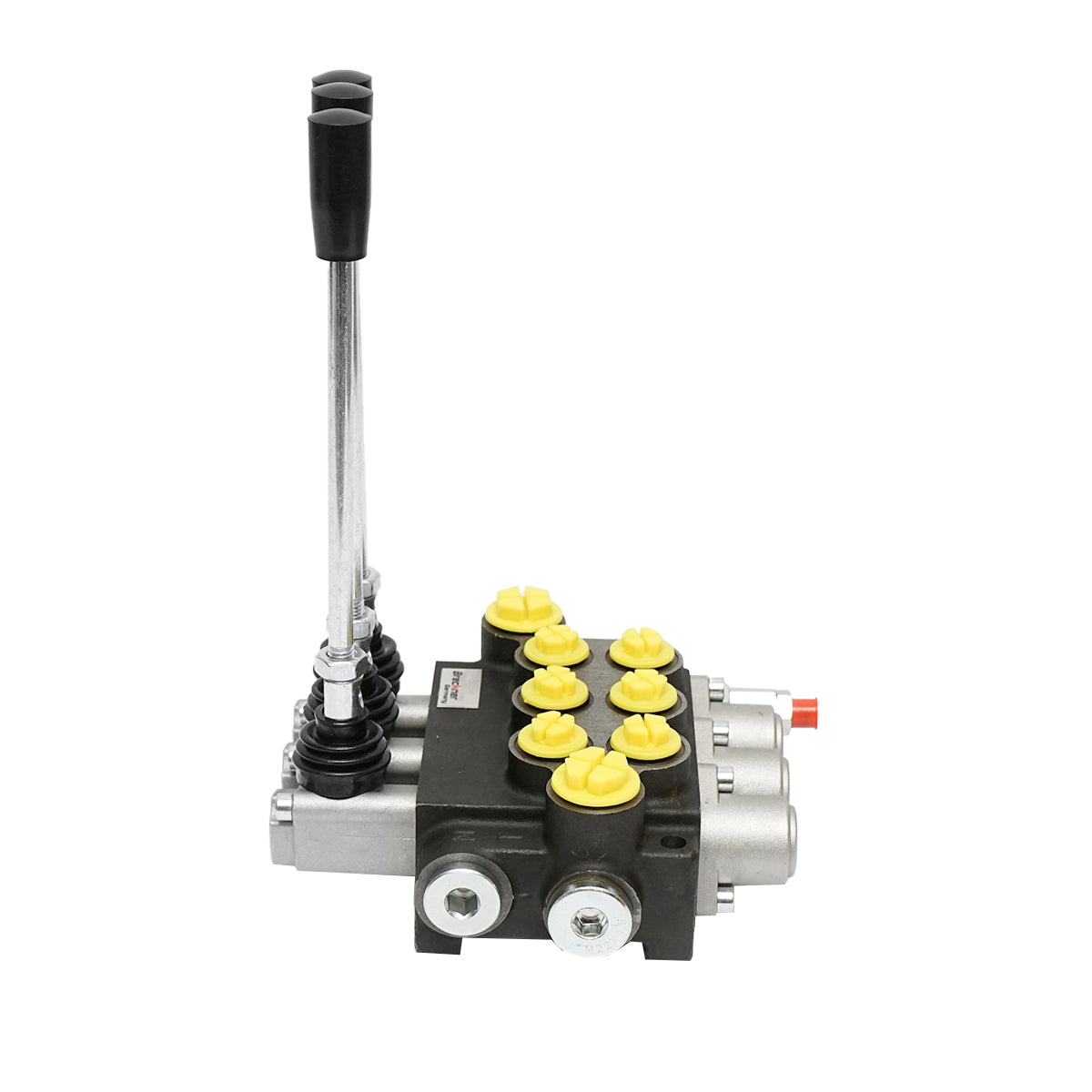 Hydraulic distributor with 3 levers, flow rate 40L/min with included lever and reduction -15 /+80 Breckner Germany