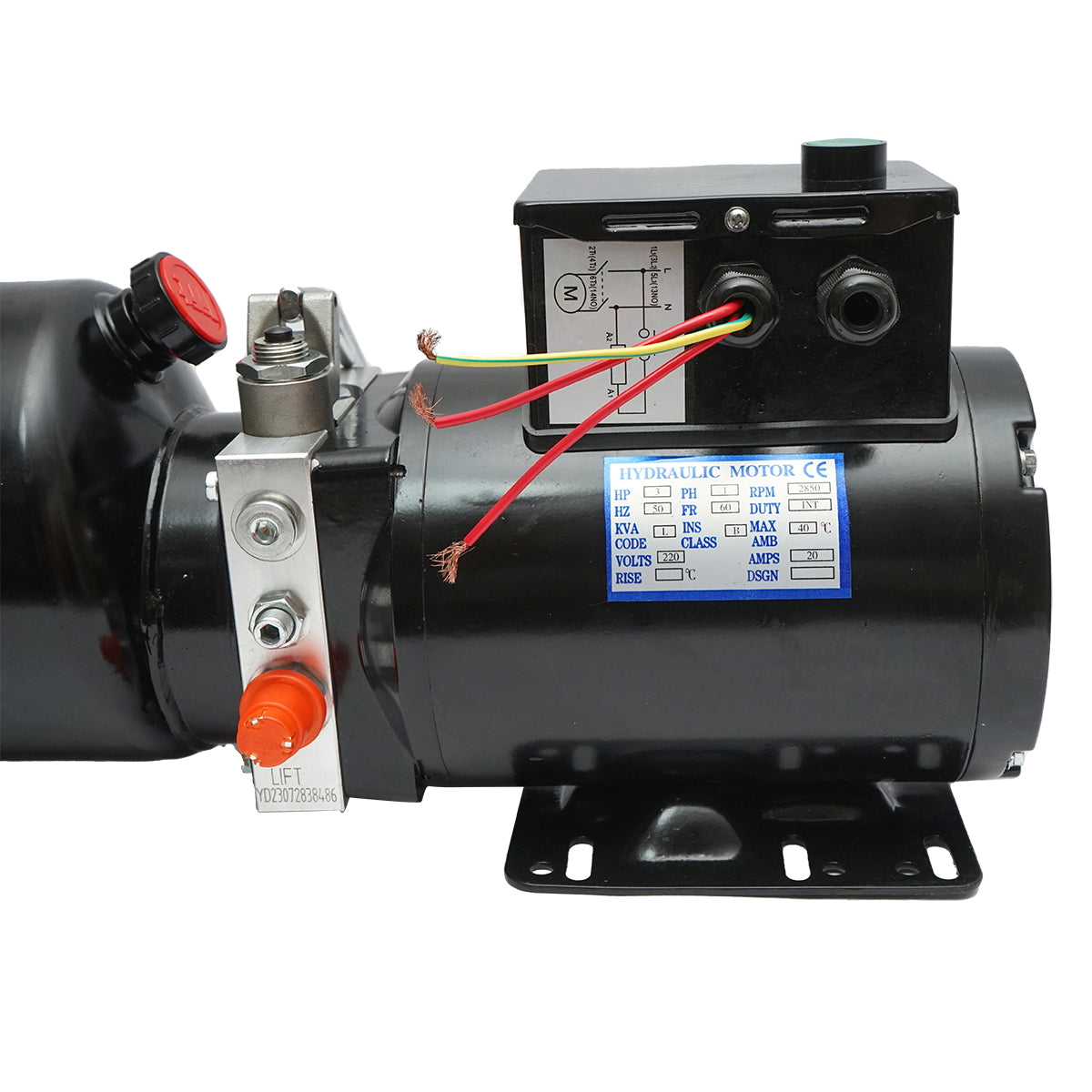 220V/50Hz dump pump 2.2 kW, 170 bar, 10L plastic tank Breckner Germany