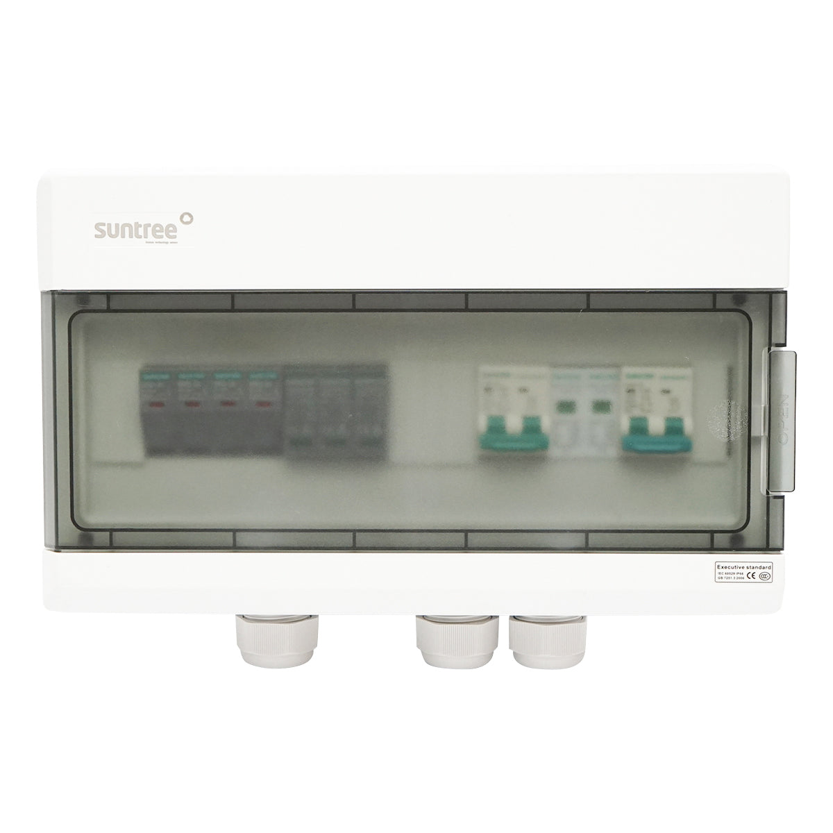 Three-phase photovoltaic solar system, ON-GRID prosumer 5KW with 12 Risen 450W photovoltaic panels mounted on sheet metal roofing.