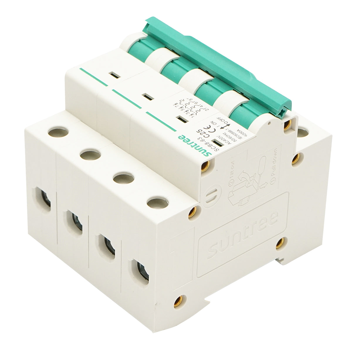 Automatic circuit breaker 4P, 25A 400VAC Suntree