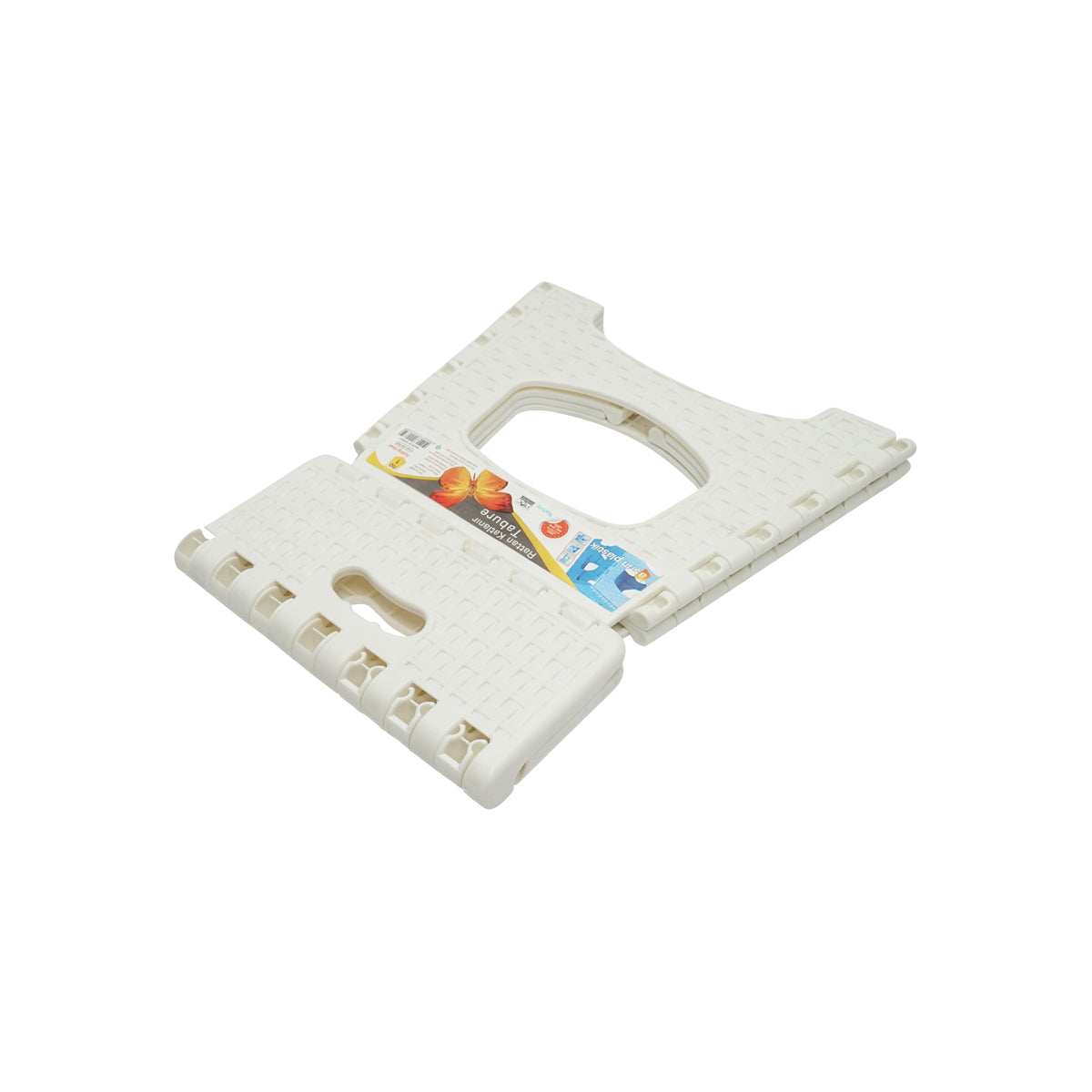 White foldable plastic chair 286X325X270 mm