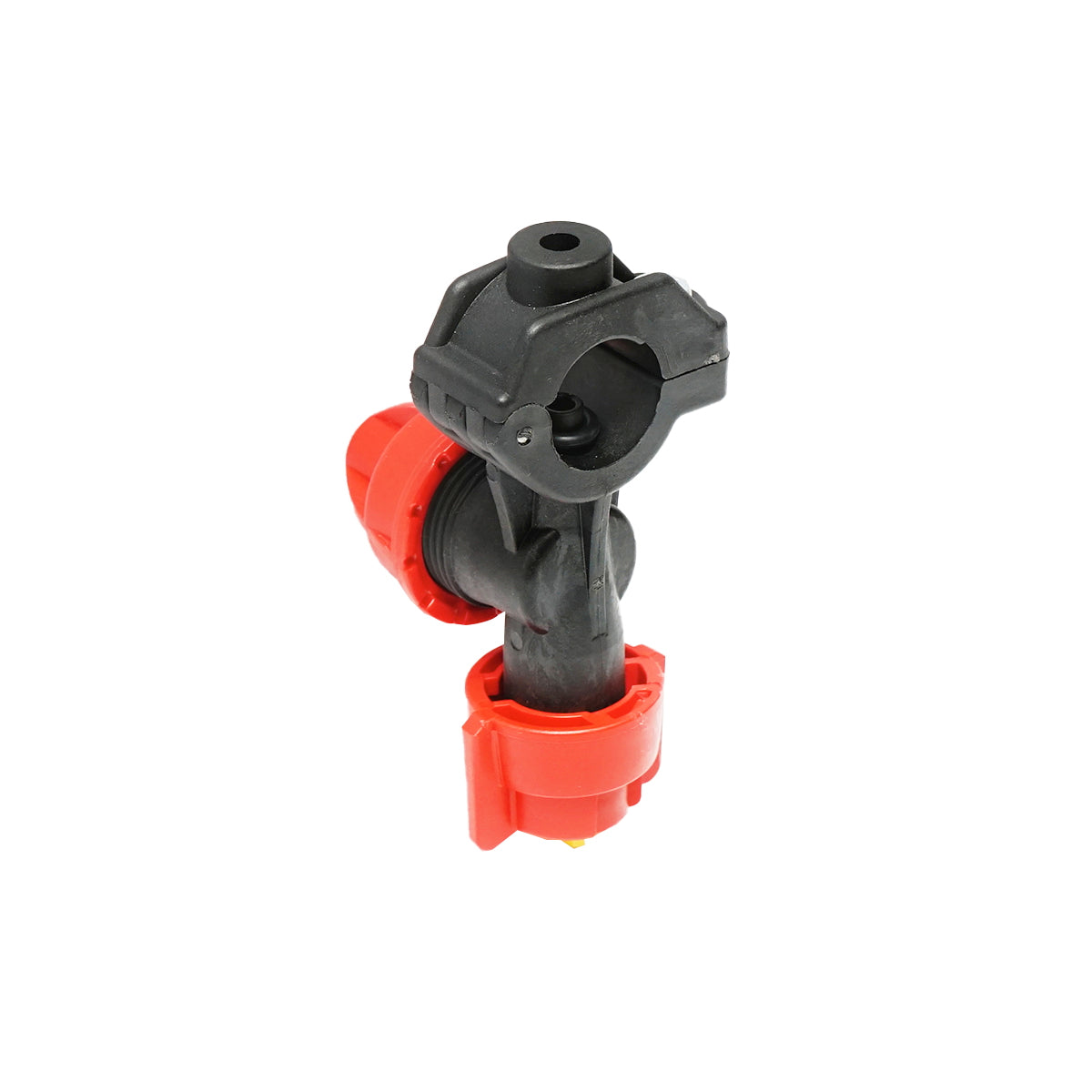 Complete sprayer for 20mm pipe with yellow nozzle herbicide.